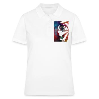 Fléchettes sport art #darts #sport - Polo Femme - blanc - Devant - Ailine (174cm)