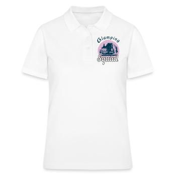 Camp Squad Adventure Vacation Glamp Go Camping - Frauen Polo Shirt - Weiß - Vorne - Ailine (174cm)