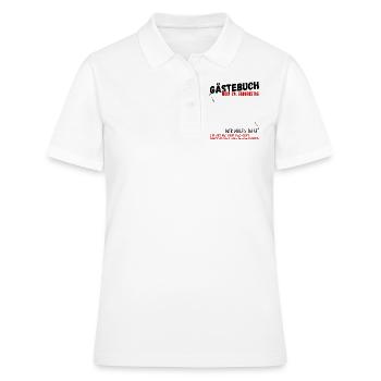 24. Geburtstag Gästebuch 24 Jahre - Frauen Polo Shirt - Weiß - Vorne - Ailine (174cm)