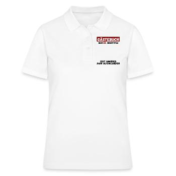 Gästebuch Zum 22. Geburtstag Glückwunsch Zu 22 - Frauen Polo Shirt - Weiß - Vorne - Ailine (174cm)