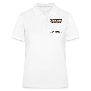Gästebuch Zum 66. Geburtstag Glückwunsch Zu 66 - Frauen Polo Shirt - Weiß - Vorne - Ailine (174cm)