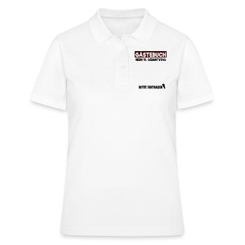 Gästebuch mein 18. Geburtstag Bitte Eintragen - Frauen Polo Shirt - Weiß - Vorne - Ailine (174cm)