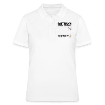 29. Geburtstag Gästebuch Party 29 Jahre - Frauen Polo Shirt - Weiß - Vorne - Ailine (174cm)