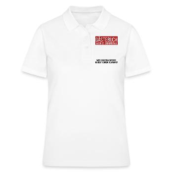 27. Geburtstag Gästebuch Party 27 Jahre Gästeliste - Frauen Polo Shirt - Weiß - Vorne - Ailine (174cm)