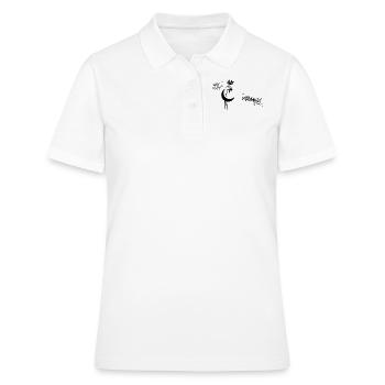 Occult Art Rose Moon Goth Gothic Halloween - Frauen Polo Shirt - Weiß - Vorne - Ailine (174cm)