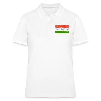 Hongrie Drapeau Hongrois - Polo Femme - blanc - Devant - Ailine (174cm)
