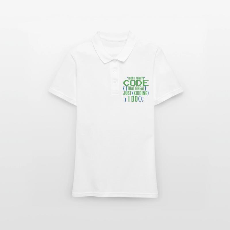Funny Coder Programmer IT Women's Polo Shirt