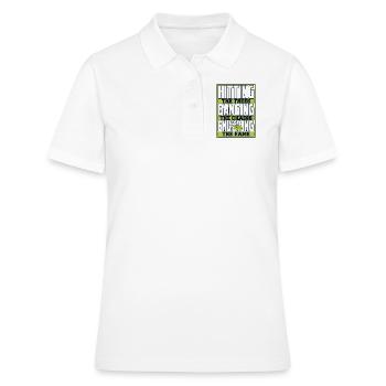 Frapper des arbres en frappant des chaînes jouissant de la gloire - Polo Femme - blanc - Devant - Ailine (174cm)