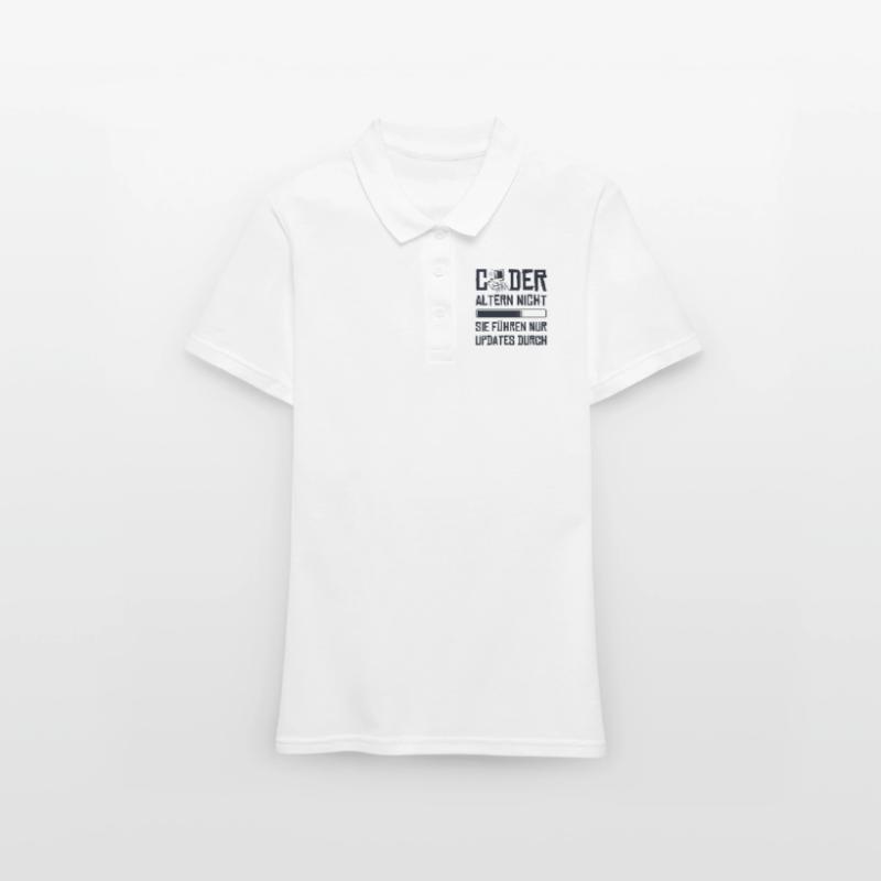 Coder Altern Nicht Developer Softwareingenieur Frauen Polo Shirt