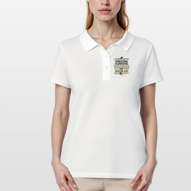 Walking Running Debugging Release Day Coder Polo Femme