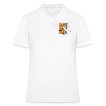 Harpiste Concert Harpe Harpe Harpe Musique Harpe - Polo Femme - blanc - Devant - Ailine (174cm)