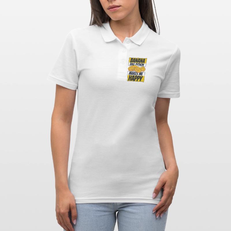 Me rend heureux Serpent Python Boule de banane Python Polo Femme