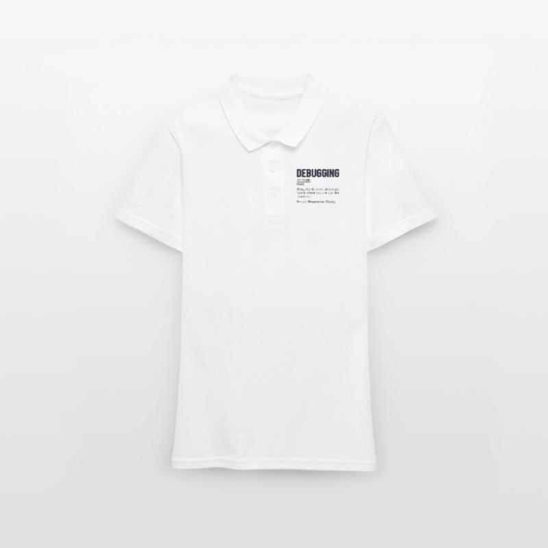 Debugging Definition Developer Coder Programmierer Frauen Polo Shirt