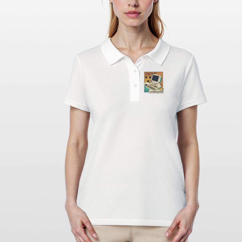 Please Be Quiet Software Engineer Developer Women's Polo Shirt