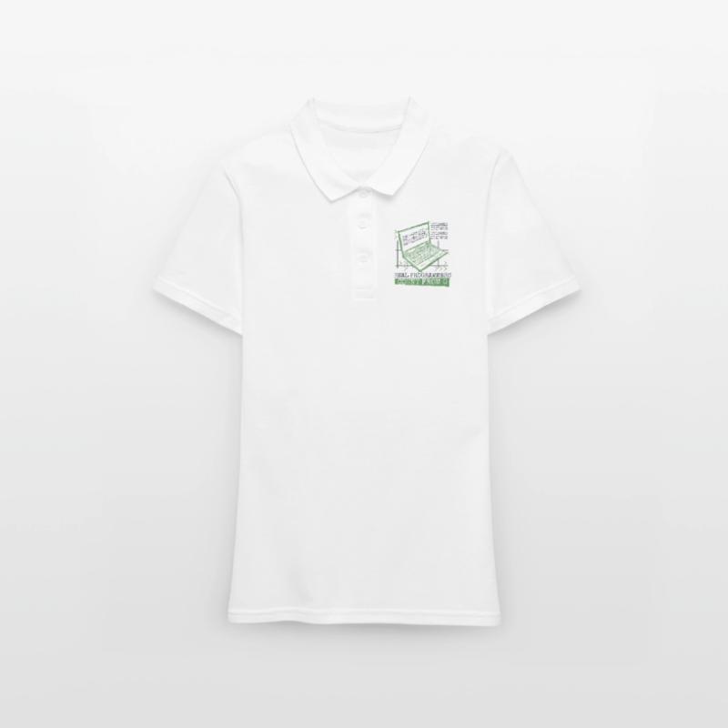 Real Programmers Count From 0 Developer Coder Frauen Polo Shirt