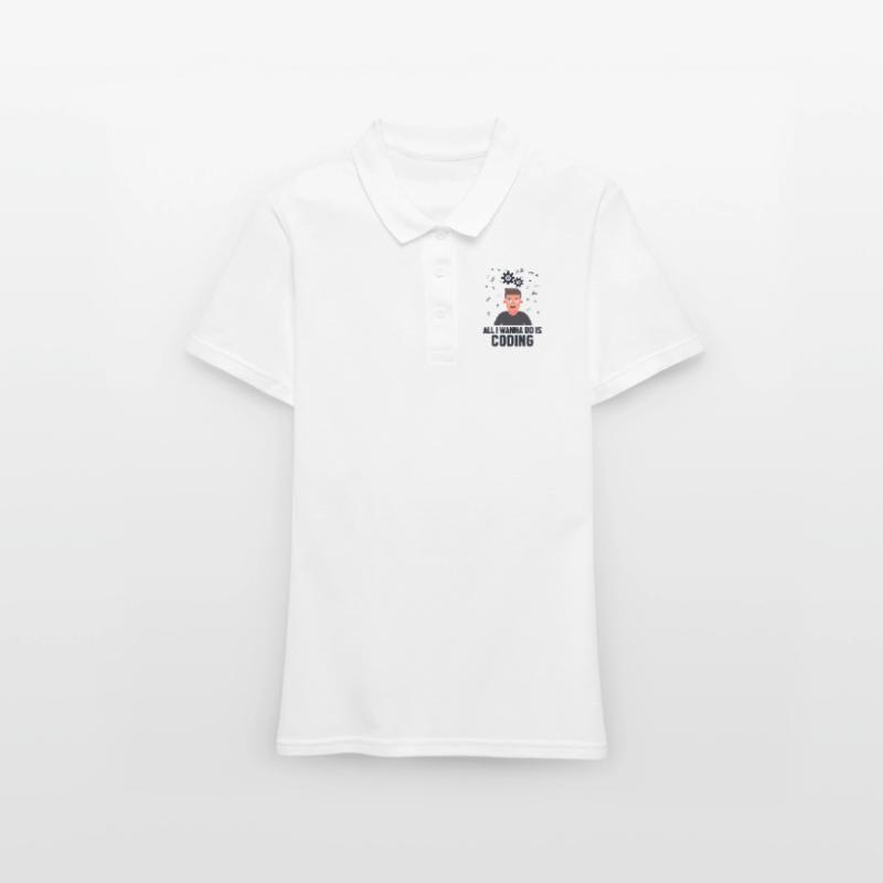 All I Wanna Do is Coding Developer Coder Frauen Polo Shirt