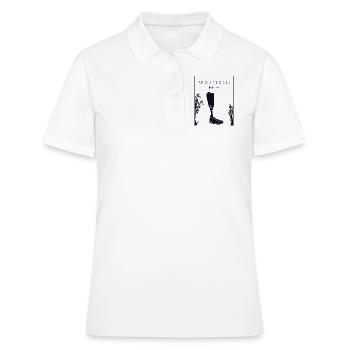 Prothese Chinesisches Hanzi künstliche Beine Benutzerbein - Frauen Polo Shirt - Weiß - Vorne - Ailine (174cm)