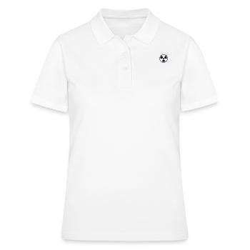 Kernkraft Logo Emblem Energie Uran Kernkraft - Frauen Polo Shirt - Weiß - Vorne - Ailine (174cm)
