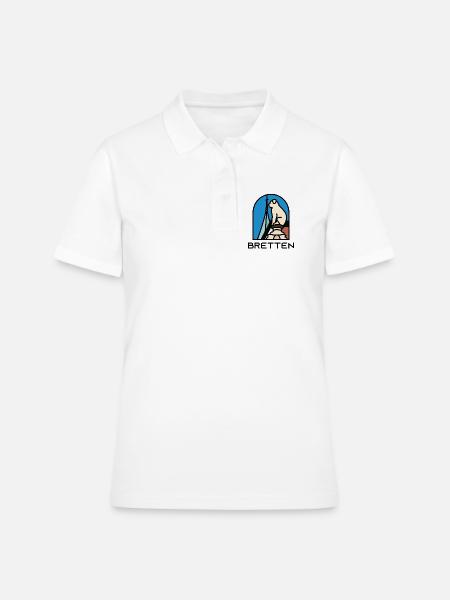 Bretten - Brettener Hundle - Frauen Polo Shirt - Weiß