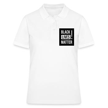Black Lives Matter ! - Polo Femme - blanc - Devant - Ailine (174cm)