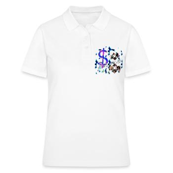 Pour moi $ - Club WoW - Polo Femme - blanc - Devant - Ailine (174cm)