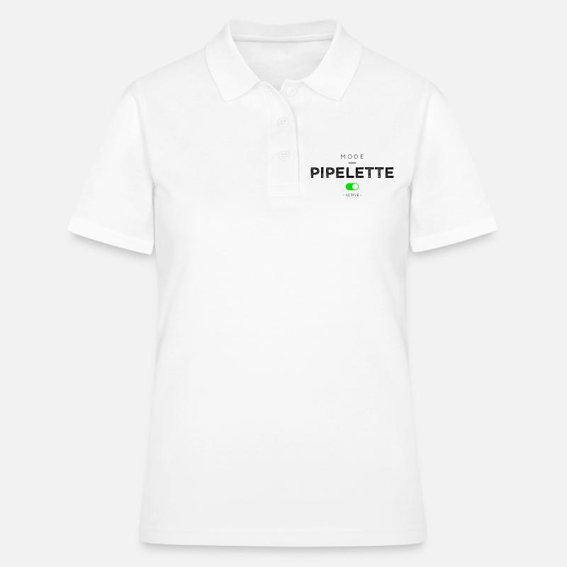 MODE PIPELETTE ACTIVÉ - Polo Femme - blanc