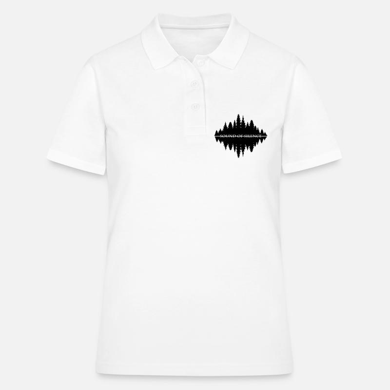 SON DE SILENCE - Polo Femme - blanc