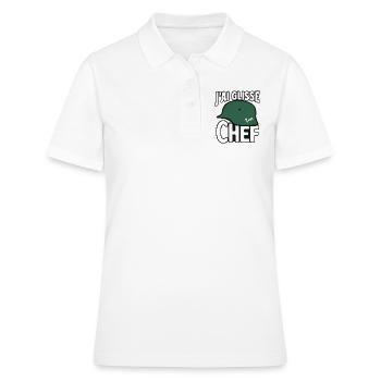 I Slipped Chef - Women's Polo Shirt - white - Front - Ailine (174cm)