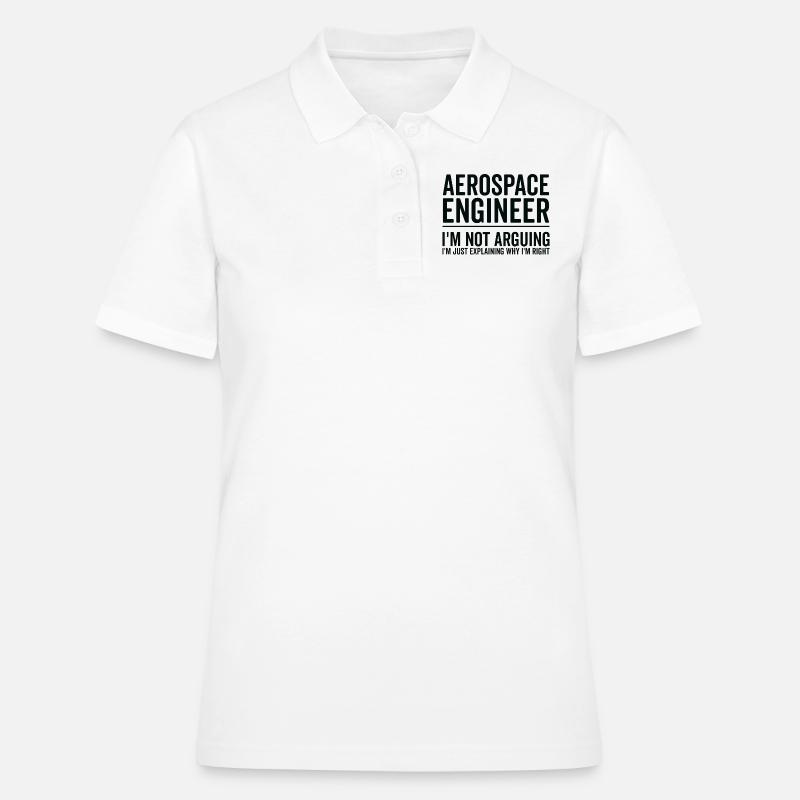 Just Explaining - Aerospace Engineer - Women's Polo Shirt - white
