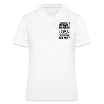 Ich Habe Software Engineering Abgeschlossen - Frauen Polo Shirt - Weiß - Vorne - Ailine (174cm)