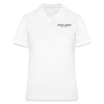 Coordonnées de la ville des États-Unis - Oakland - Polo Femme - blanc - Devant - Ailine (174cm)