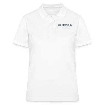 Coordonnées de la ville des États-Unis - Aurora - Polo Femme - blanc - Devant - Ailine (174cm)