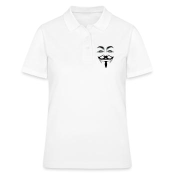 anonymus_vektor_2farb - Polo Femme - blanc - Devant - Ailine (174cm)