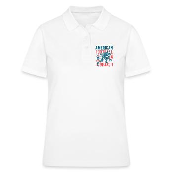 Football américain 1984 - Polo Femme - blanc - Devant - Ailine (174cm)