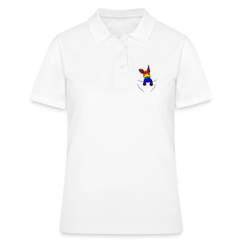 Koala LGBT Regenbogenfahne Gay Pride Gay - Frauen Polo Shirt - Weiß - Vorne - Ailine (174cm)