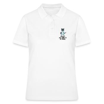 Mois de naissance mois d’octobre cadeau - Polo Femme - blanc - Devant - Ailine (174cm)