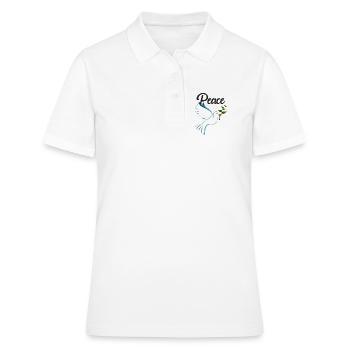 PAIX Colombe de la Paix - Polo Femme - blanc - Devant - Ailine (174cm)