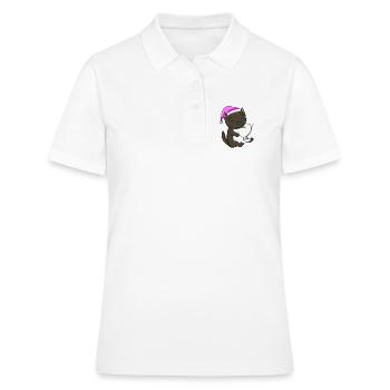 Chat race de chat La Havane - Polo Femme - blanc - Devant - Ailine (174cm)