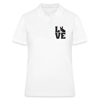 LOVE Muli Esel Liebe Maultier Pferd - Frauen Polo Shirt - Weiß - Vorne - Ailine (174cm)