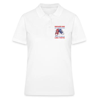 Collectionneur Sneakerhead - Polo Femme - blanc - Devant - Ailine (174cm)