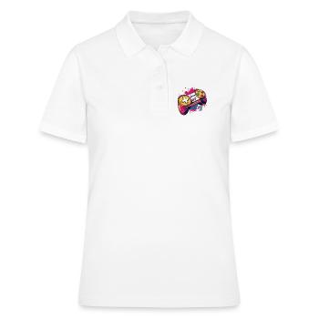 Manettes de jeu - Polo Femme - blanc - Devant - Ailine (174cm)