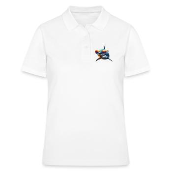 requin requin tigre requin plongeur requins mignons grand requin blanc - Polo Femme - blanc - Devant - Ailine (174cm)