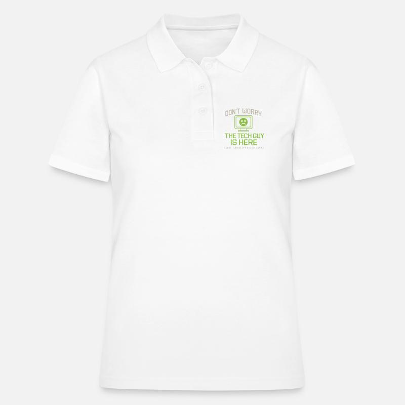 Don't worry, the Tech Guy is here - Women's Polo Shirt - white
