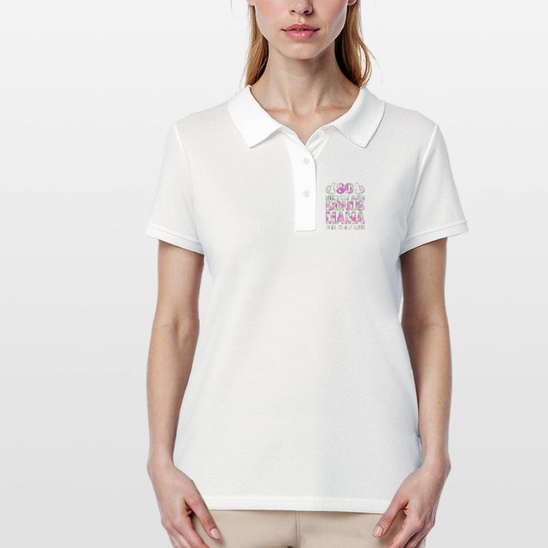 Bonus Mama Mutter Muttertag Stiefmutter Geschenk Frauen Polo Shirt