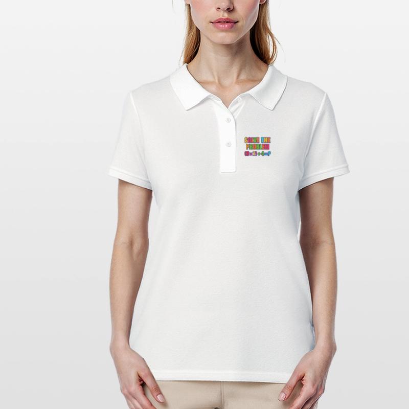 67 Meme, Solve the Problem Math Puzzle  Women's Polo Shirt