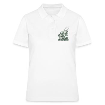 Le chuchoteur de pelouse - Polo Femme - blanc - Devant - Ailine (174cm)