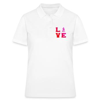 Super cadeau de floorball pour floorball - Polo Femme - blanc - Devant - Ailine (174cm)