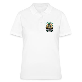 Arc-en-ciel de la Saint-Patrick pour la Saint-Patrick : Pot en or de l’âne - Polo Femme - blanc - Devant - Ailine (174cm)