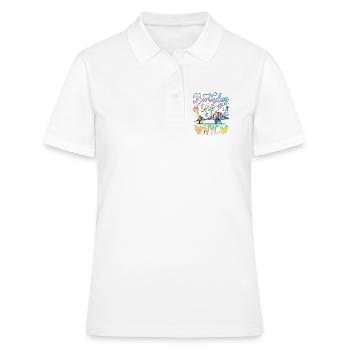 NYC Birthday Trip - Women's Polo Shirt - white - Front - Ailine (174cm)
