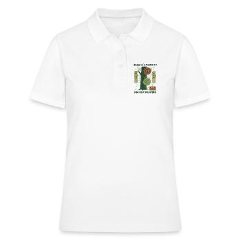 Désastres du disc golf depuis 1976 Joueur de disc golf drôle - Polo Femme - blanc - Devant - Ailine (174cm)
